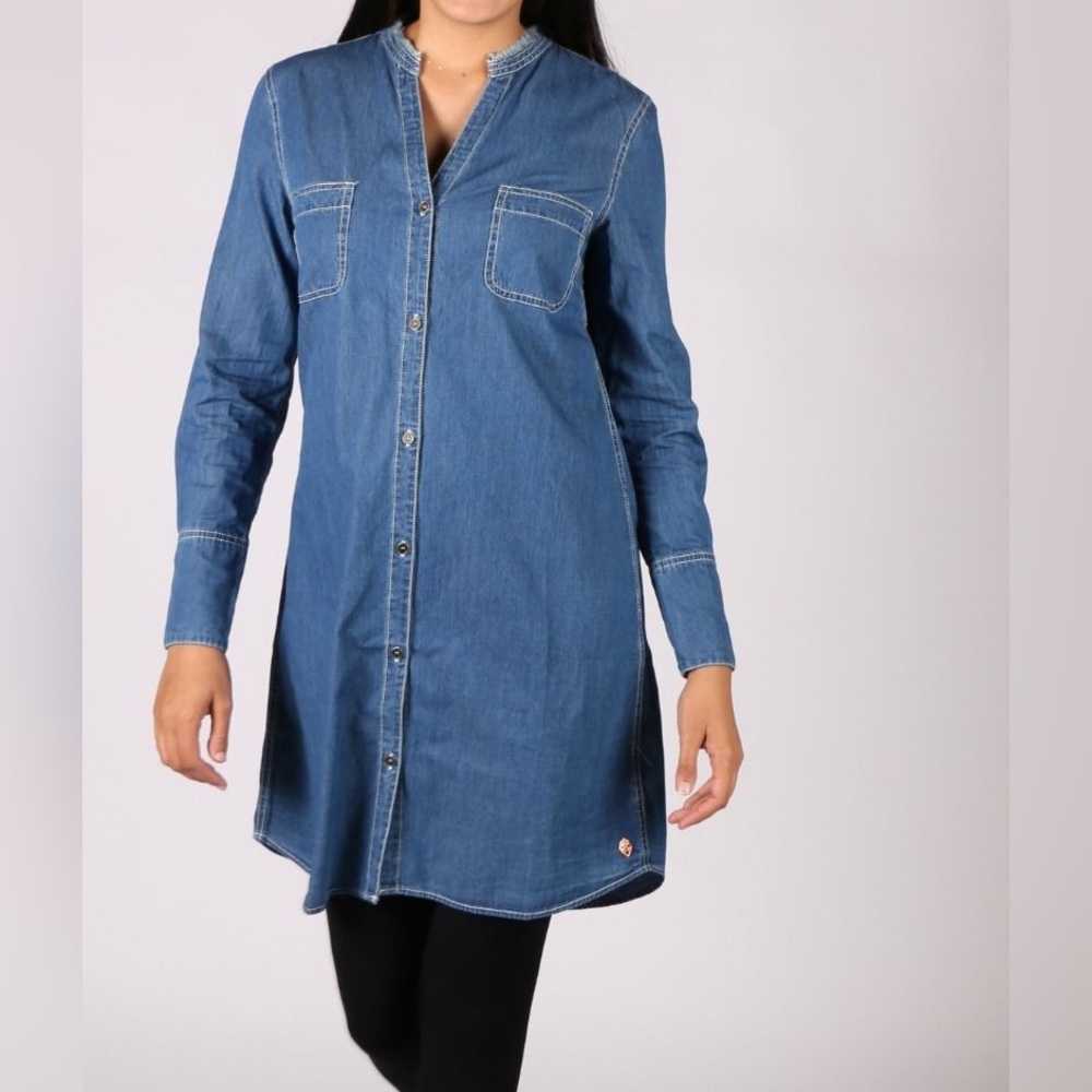 Hatley Denim Shirt Soft Dress Or Tunic Size Large
